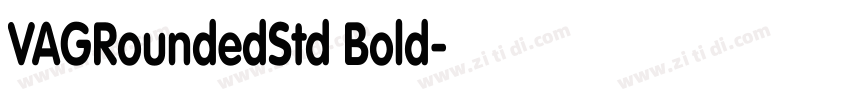 VAGRoundedStd Bold字体转换